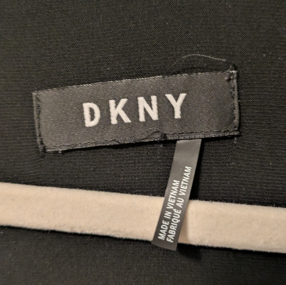 DKNY Black and Teal Midi Dress - Picture 4 of 6